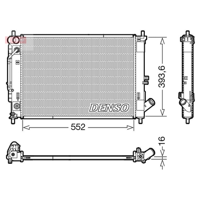Denso Radiator DRM41016