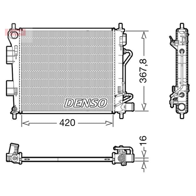 Denso Radiator DRM41018