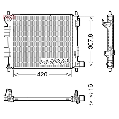 Denso Radiator DRM41022