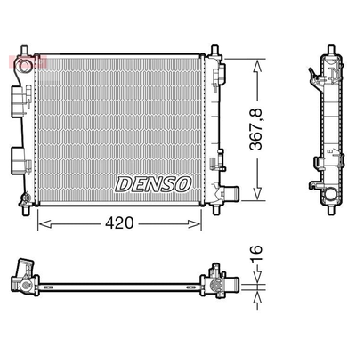 Denso Radiator DRM41025