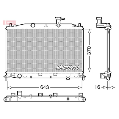 Denso Radiator DRM41026