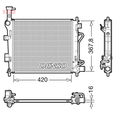 Denso Radiator DRM43007