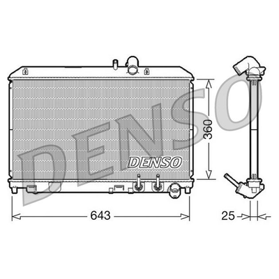 Denso Radiator DRM44012