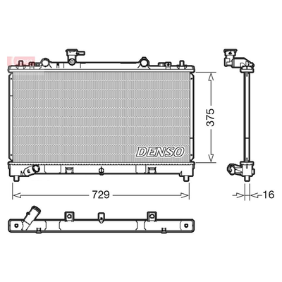 Denso Radiator DRM44038
