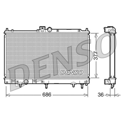 Denso Radiator DRM45026