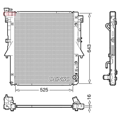Denso Radiator DRM45055