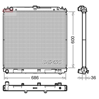 Denso Radiator DRM46041