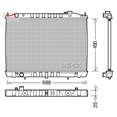 Denso Radiator DRM46050