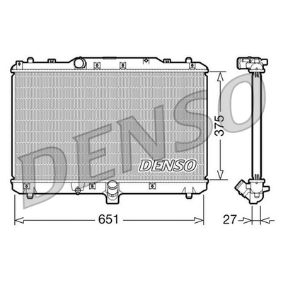 Denso Radiator DRM47022