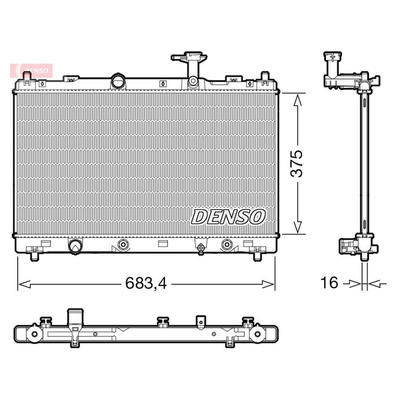 Denso Radiator DRM47041