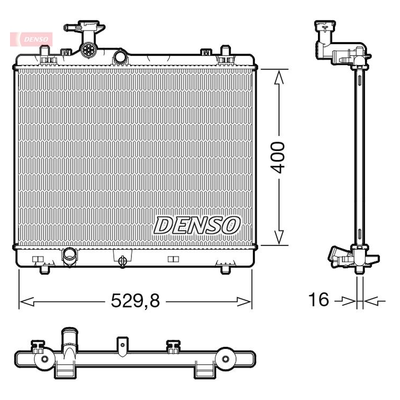 Denso Radiator DRM47043