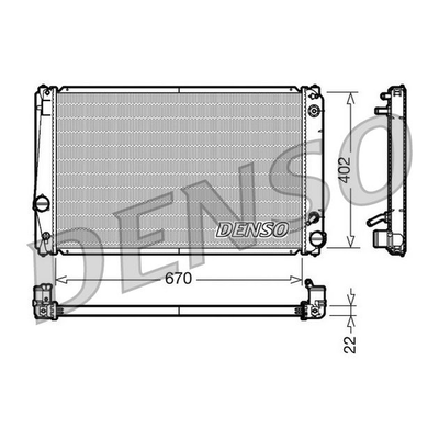 Denso Radiator DRM50052