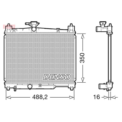 Denso Radiator DRM50101