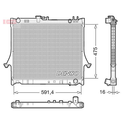 Denso Radiator DRM99016