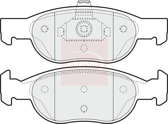 Apec Brake Pads Set PAD1051 - image 2