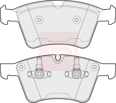 Apec Brake Pads Set PAD1680 - image 2