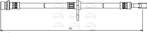 Apec Brake Hose HOS3861 - image 2
