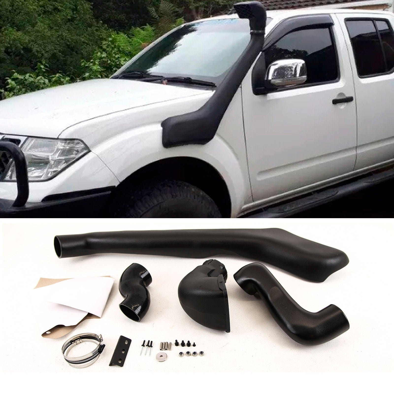 DS5085 For Nissan Navara D40 2005-2010 Raised Air Intake Induction Snorkel Kit Black