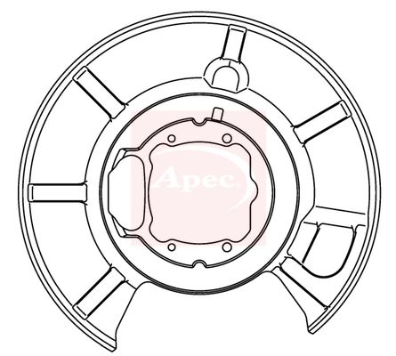 Apec Brake Disc Splash Panel ASG1024 - image 2