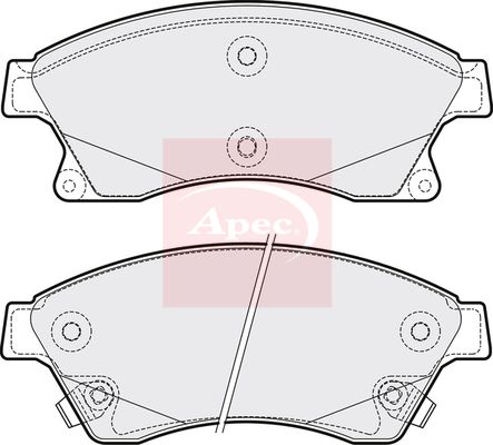 Apec Brake Pads Set PAD1771 - image 2