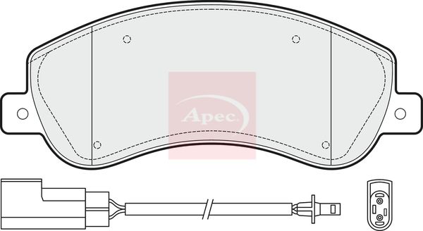 Apec Brake Pads Set PAD1475 - image 2
