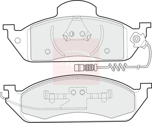 Apec Brake Pads Set PAD1102 - image 2