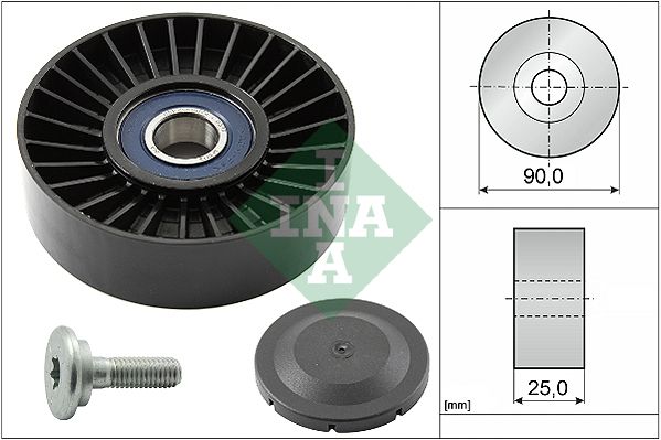 INA Drive Belt Deflection Guide Pulley 532013810 - image 2