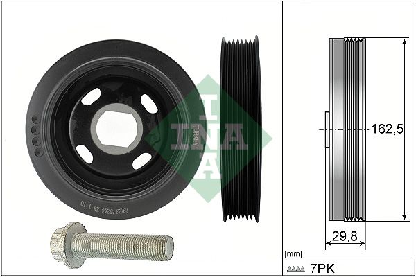 INA Crankshaft Belt Pulley Set 544017920 - image 2