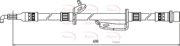 Apec Brake Hose HOS4127 - image 2