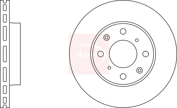 Apec Brake Disc DSK240 - image 2