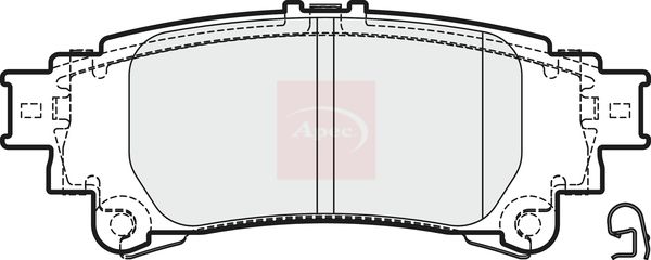 Apec Brake Pads Set PAD2008 - image 2