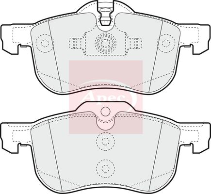 Apec Brake Pads Set PAD1120 - image 2