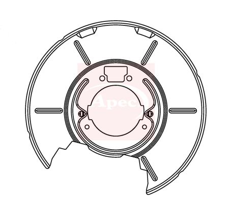 Apec Brake Disc Splash Panel ASG1082 - image 2