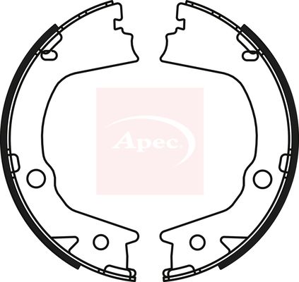 Apec Brake Shoes Set SHU830 - image 2