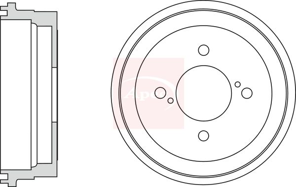 Apec Brake Drum DRM9965 - image 2