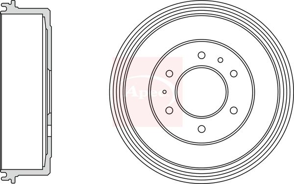 Apec Brake Drum DRM9208 - image 2