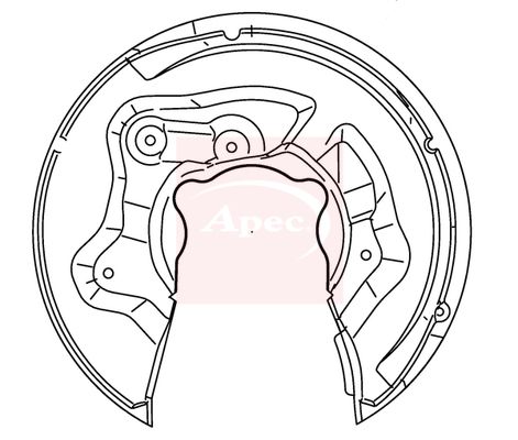 Apec Brake Disc Splash Panel ASG1138 - image 2