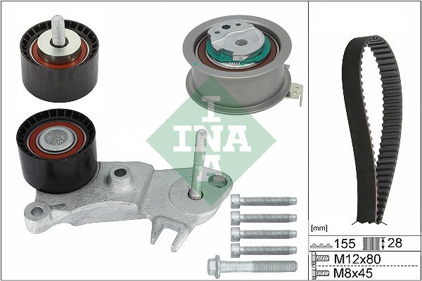 INA Timing Belt Kit 530076210 - image 2