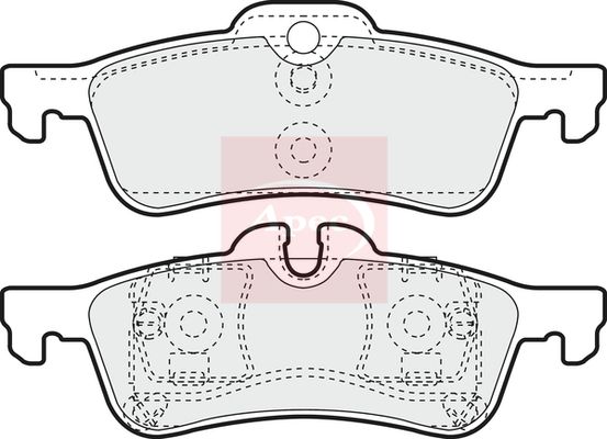 Apec Brake Pads Set PAD1328 - image 2
