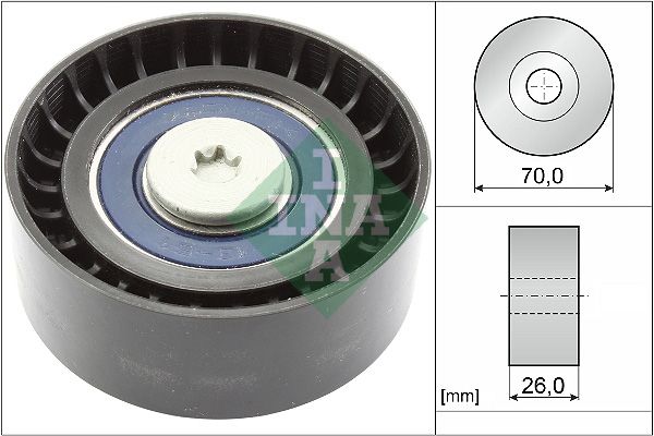 INA Drive Belt Deflection Guide Pulley 532059510 - image 2