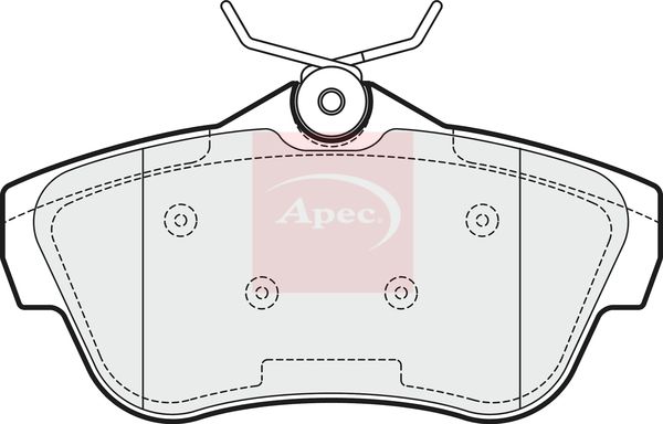 Apec Brake Pads Set PAD1540 - image 2