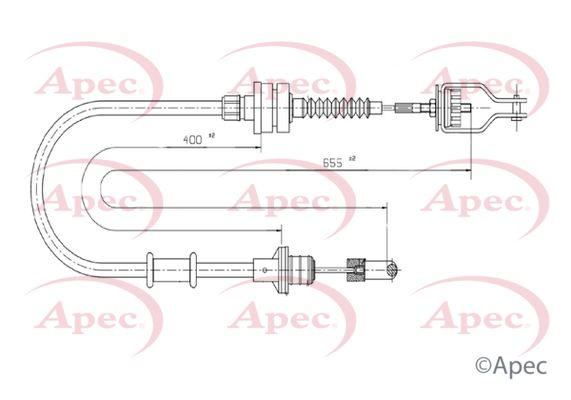 Apec Clutch Cable CAB5005 - image 2
