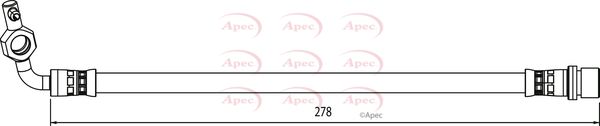 Apec Brake Hose HOS4125 - image 2