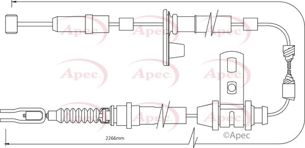 Apec Handbrake Cable CAB1391 - image 2