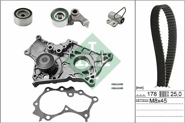 INA Timing Belt Kit & Water Pump 530054330 - image 2