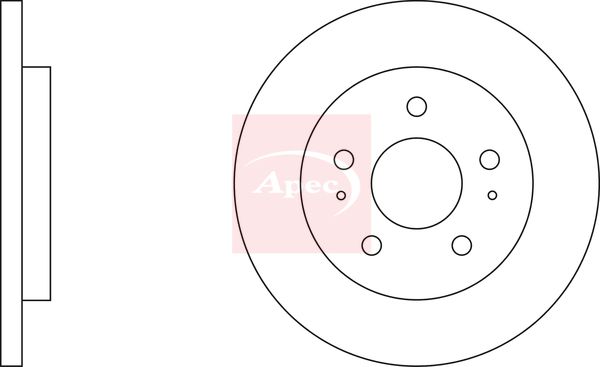 Apec Brake Disc DSK3454 - image 2