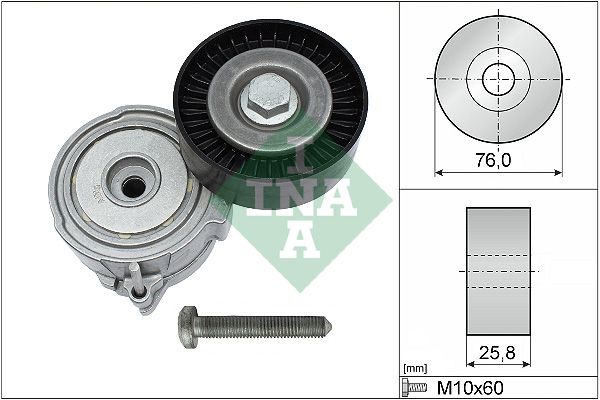 INA Drive Belt Tensioner Pulley 534037510 - image 2