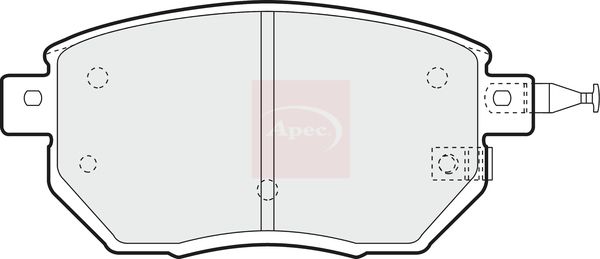 Apec Brake Pads Set PAD1364 - image 2