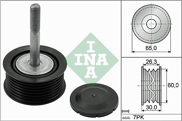 INA Drive Belt Deflection Guide Pulley 532079310 - image 2