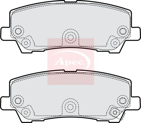Apec Brake Pads Set PAD2282 - image 2